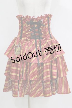 画像: ATELIER PIERROT / ハリー・ポッター フリルコルセットスカート  グリフィンドール H-25-12-22-016-EL-SK-KB-ZH