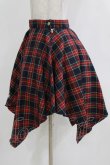 画像2: SEX POT ReVeNGe / プリントイレギュラースカート  チェック H-25-12-22-020-SP-SK-KB-ZH (2)