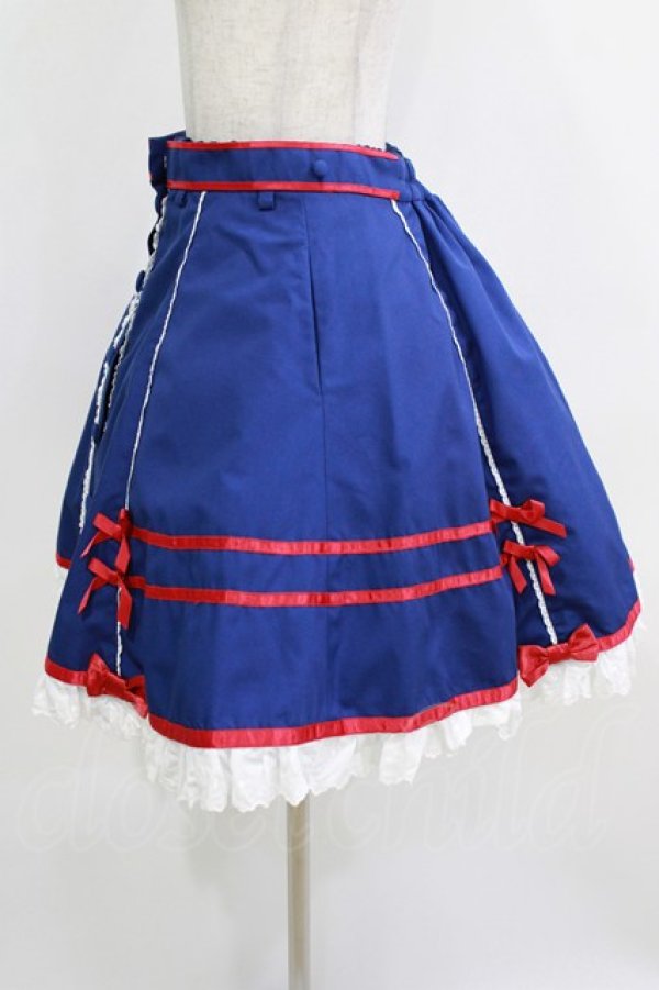 画像2: Angelic Pretty / スクールガールポシェット付きスカート Free ブルー H-25-12-23-1021-AP-SK-NS-ZH (2)