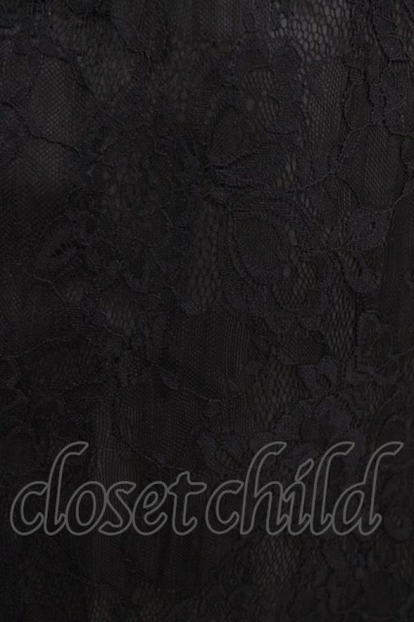 画像4: Jamie エーエヌケー / レースドッキングワンピース M ブラック H-25-12-23-1025-LO-OP-NS-ZH (4)