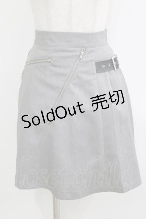 画像: Jamie エーエヌケー / サイドベルトスカート M グレー H-25-12-23-1026-LO-SK-NS-ZH