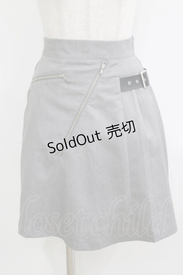 画像1: Jamie エーエヌケー / サイドベルトスカート M グレー H-25-12-23-1026-LO-SK-NS-ZH (1)