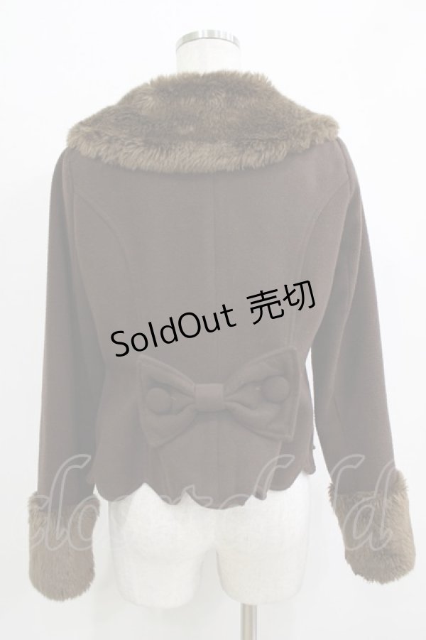 画像3: BABY,THE STARS SHINE BRIGHT / スカラップショートジャケット Free ブラウン H-25-12-23-1032-BA-CO-NS-ZH (3)