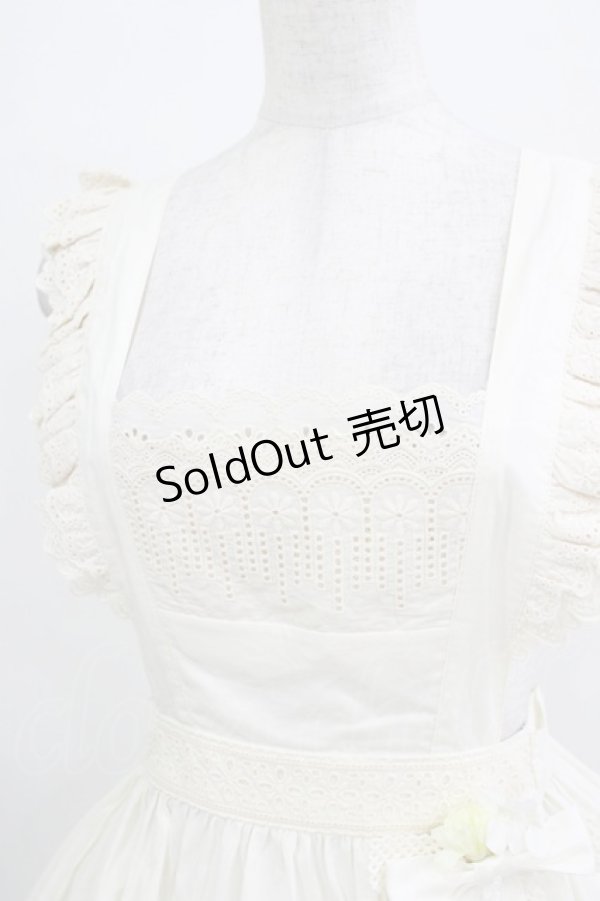 画像5: 胡桃木（海外ロリータブランド） / エプロンスカート L 生成り H-25-12-23-1034-LO-OP-NS-ZH (5)