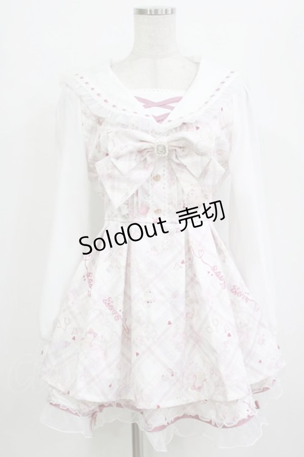 画像1: LIZ LISA / sewing bear柄セットアップ Free ピンク H-25-12-23-1036-LO-TO-NS-ZH (1)