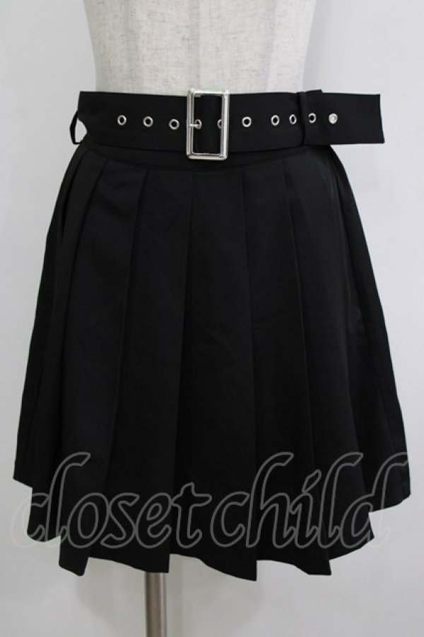 画像1: Jamie エーエヌケー / プリーツスカパン M ブラック H-25-12-23-1039-LO-SK-NS-ZH (1)