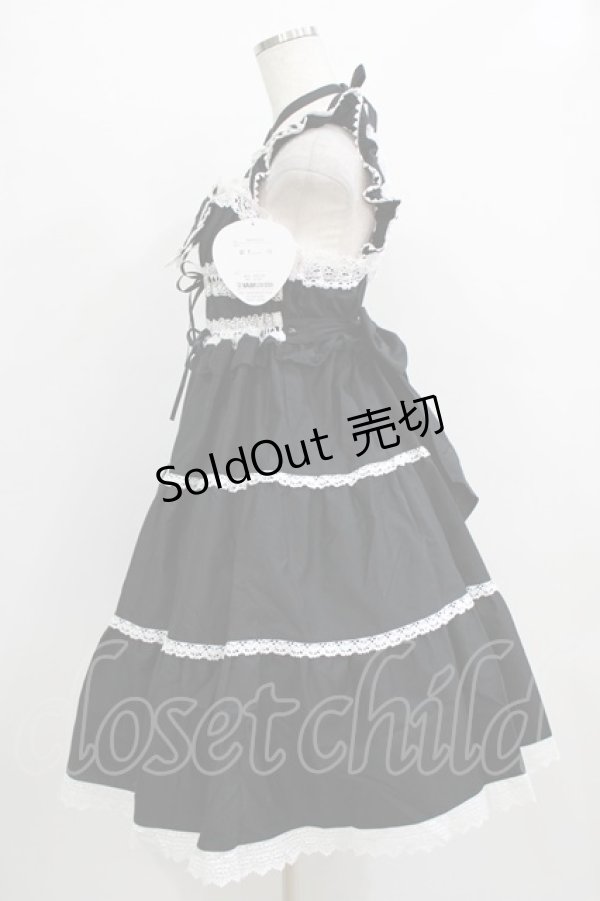 画像2: BABY,THE STARS SHINE BRIGHT / シャーリングベビードールジャンパースカート Free ブラック H-25-12-23-1001-BA-OP-NS-ZH (2)