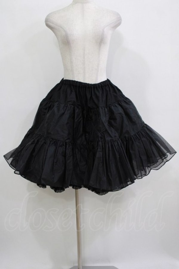 画像1: BABY,THE STARS SHINE BRIGHT / ふわふわボリュームロングパニエ Free ブラック H-25-12-23-1041-BA-SK-NS-ZH (1)