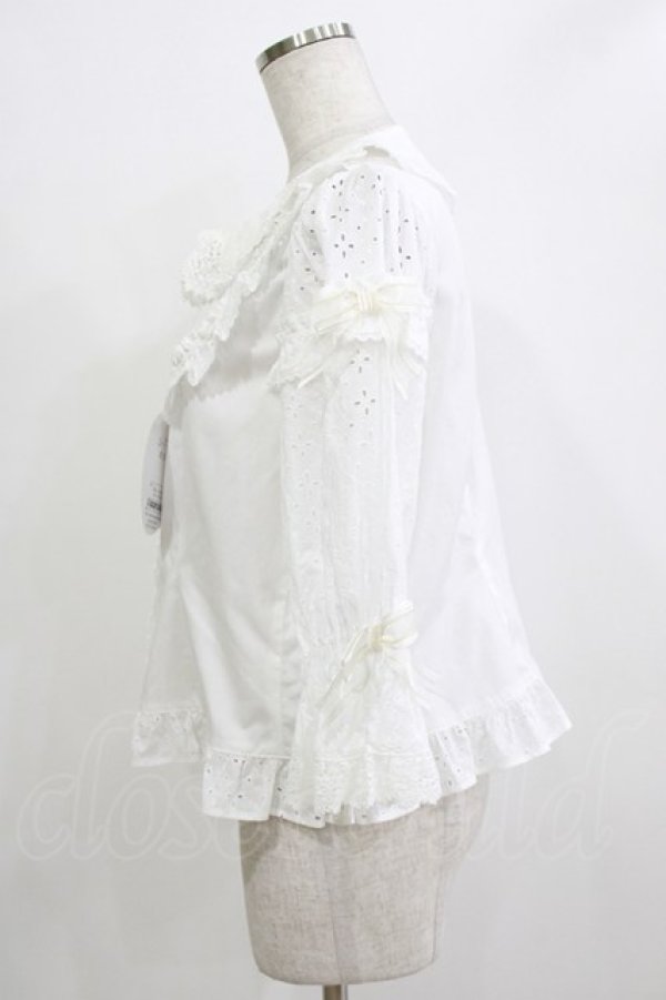 画像2: BABY,THE STARS SHINE BRIGHT / レーシィフローラルブラウス Free オフ白 H-25-12-23-1042-BA-BL-NS-ZH (2)