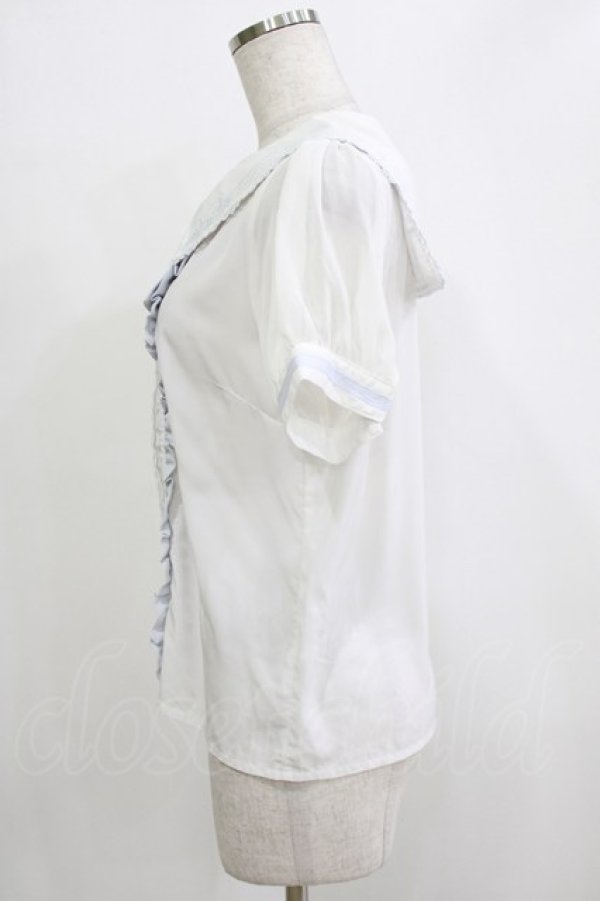 画像2: LIZ LISA / ピアノブラウス Free オフ/サックス H-25-12-23-1044-LO-BL-NS-ZH (2)