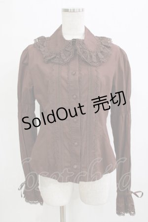 画像: BABY,THE STARS SHINE BRIGHT / ローズレースの後ろピンタックブラウス Free ブラウン H-25-12-23-1046-BA-BL-NS-ZH