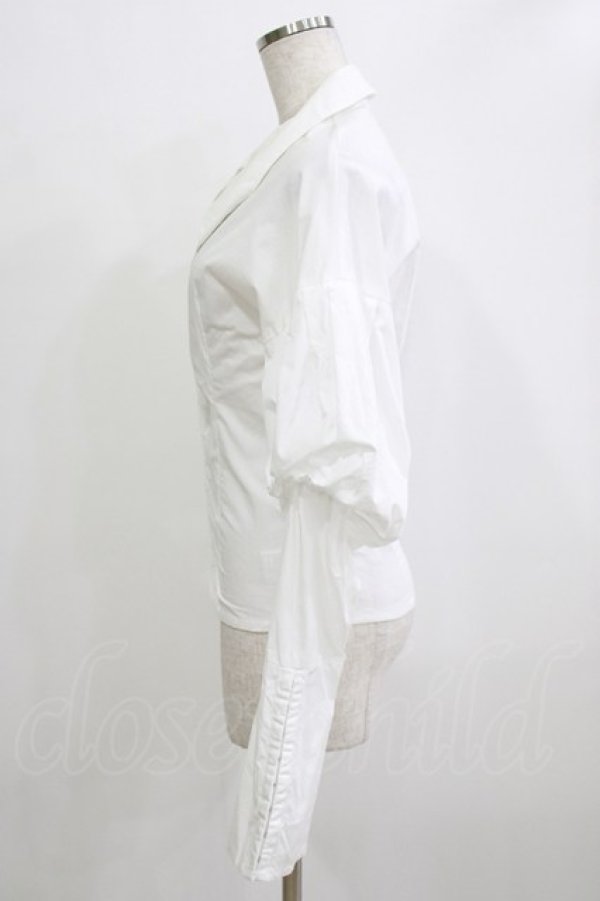 画像2: Melt the lady / オープンコネクトブラウス Free オフ H-25-12-23-1048-PU-BL-NS-ZH (2)