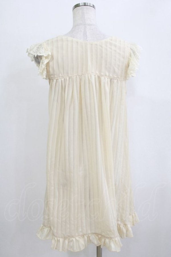 画像3: Infanta（海外ロリータブランド） / ストライプシフォンブラウス Free 生成り H-25-12-23-1051-LO-BL-NS-ZH (3)