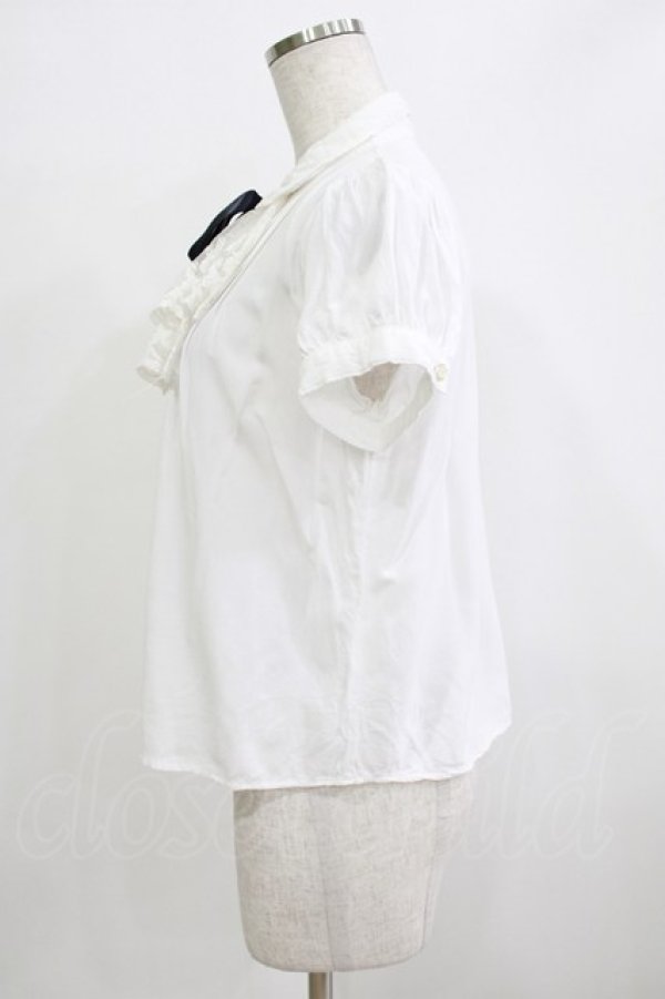 画像2: Blue rouge / ジャボブラウス Free オフ H-25-12-23-1052-CA-BL-NS-ZH (2)