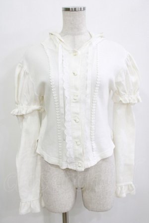 画像: BABY,THE STARS SHINE BRIGHT / いちごレースのうさみみカーディガン Free オフ白 H-25-12-23-1054-BA-TO-NS-ZH