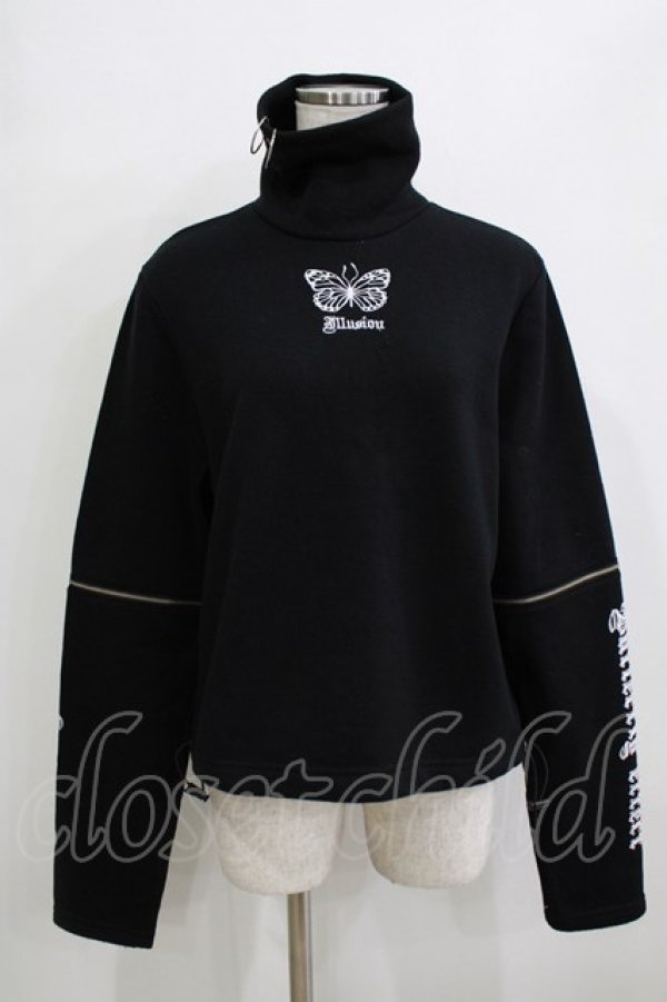 画像1: Jamie エーエヌケー / バタフライトップス M ブラック H-25-12-23-1056-LO-TO-NS-ZH (1)