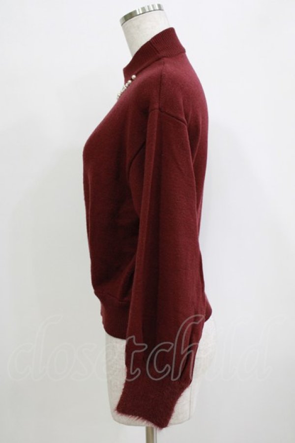 画像2: MAJESTIC LEGON / ニットプルオーバー M ワイン H-25-12-23-1057-LO-OP-NS-ZH (2)