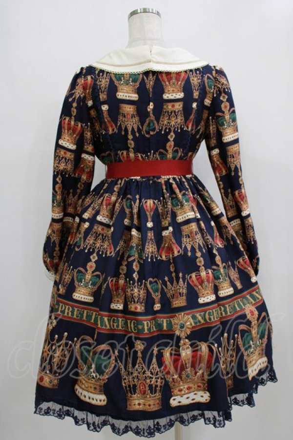 画像3: Angelic Pretty / British Crownワンピース FREE ネイビー H-25-12-23-1007-AP-OP-YZ-ZH (3)