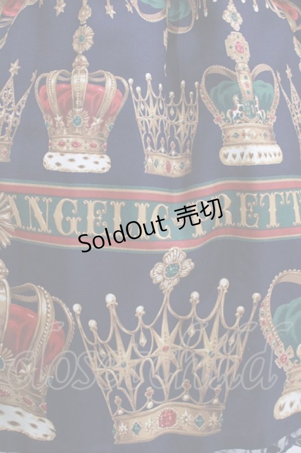 画像4: Angelic Pretty / British Crownワンピース FREE ネイビー H-25-12-23-1007-AP-OP-YZ-ZH (4)