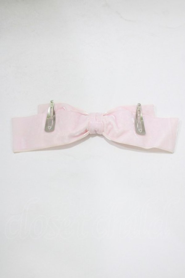 画像3: Amavel / ベロアスリーピンリボン  ピンク H-25-12-23-1073-CA-AC-NS-ZH (3)