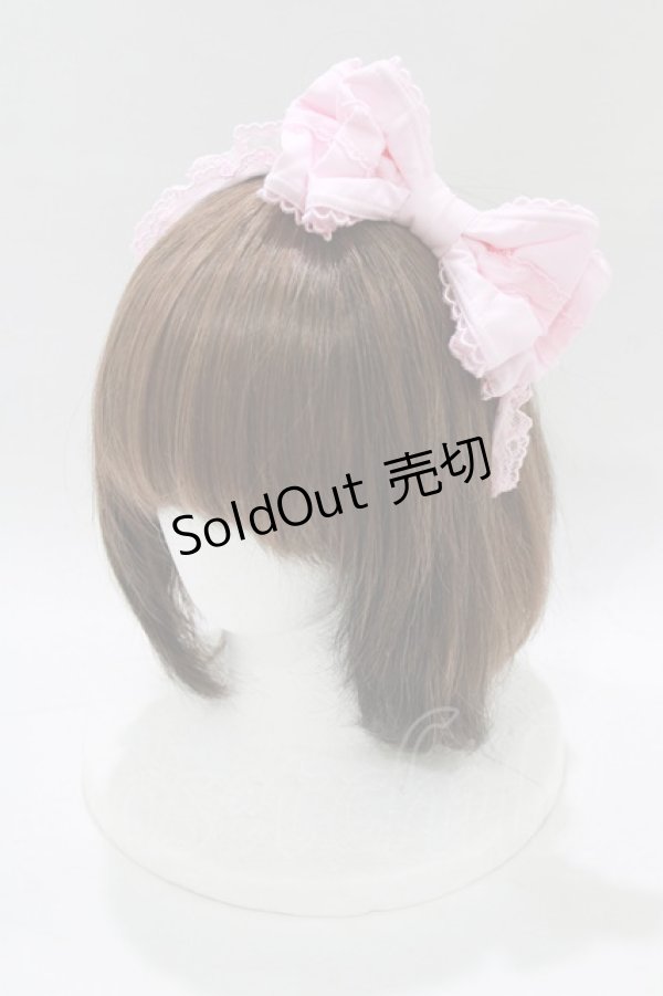 画像1: Angelic Pretty / プティミルフィーユリボンカチューシャ  ピンク H-25-12-23-1074-AP-AC-NS-ZH (1)