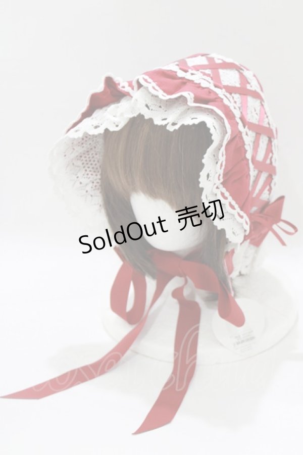 画像1: BABY,THE STARS SHINE BRIGHT / スピンドールボンネット  エンジ H-25-12-23-1075-BA-AC-NS-ZH (1)