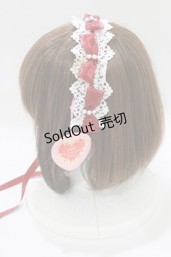 画像2: BABY,THE STARS SHINE BRIGHT / Fairy flowersヘッドドレス  エンジ H-25-12-23-1076-BA-AC-NS-ZH (2)