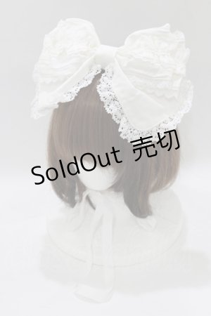 画像: BABY,THE STARS SHINE BRIGHT / シャン・ドゥ・フルールリボンヘッドドレス  オフ白 H-25-12-23-1079-BA-AC-NS-ZH