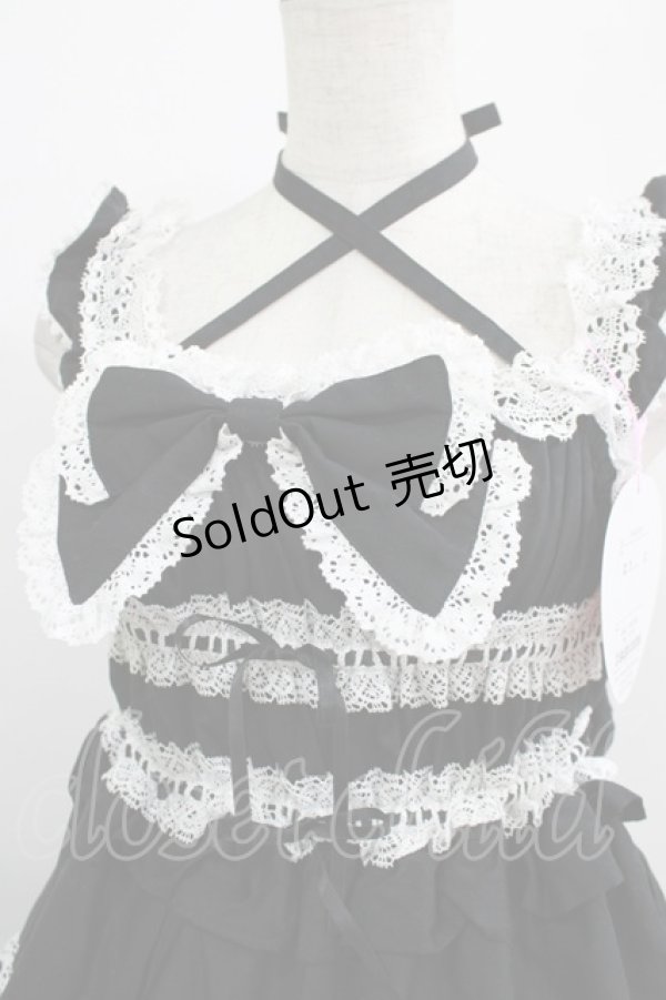 画像4: BABY,THE STARS SHINE BRIGHT / シャーリングベビードールジャンパースカート Free ブラック H-25-12-23-1001-BA-OP-NS-ZH (4)