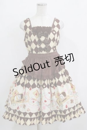 画像: BABY,THE STARS SHINE BRIGHT / ALICE'S Marchin' Cookie Flavour柄シェルシージャンパースカート Free ブラウン H-25-12-23-1009-BA-OP-NS-ZH