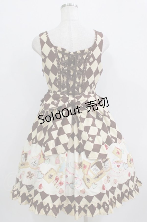 画像3: BABY,THE STARS SHINE BRIGHT / ALICE'S Marchin' Cookie Flavour柄シェルシージャンパースカート Free ブラウン H-25-12-23-1009-BA-OP-NS-ZH (3)