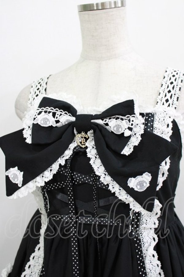 画像4: BABY,THE STARS SHINE BRIGHT / くみゃちゃんのHeart Sugar Decorationジャンパースカート Free ブラック H-25-12-23-1010-BA-OP-NS-ZH (4)