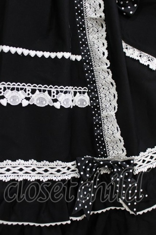 画像5: BABY,THE STARS SHINE BRIGHT / くみゃちゃんのHeart Sugar Decorationジャンパースカート Free ブラック H-25-12-23-1010-BA-OP-NS-ZH (5)