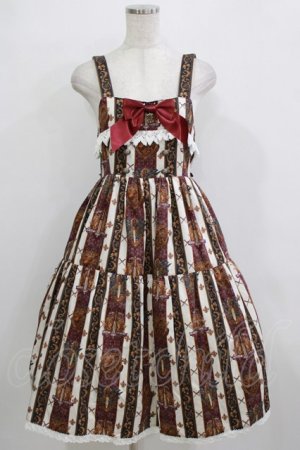 画像: ALICE and the PIRATES / St.Lily Wolf〜狼騎士と百合の誓い〜柄ジャンパースカートII Free ボルドー H-25-12-23-1012-PA-OP-NS-ZH