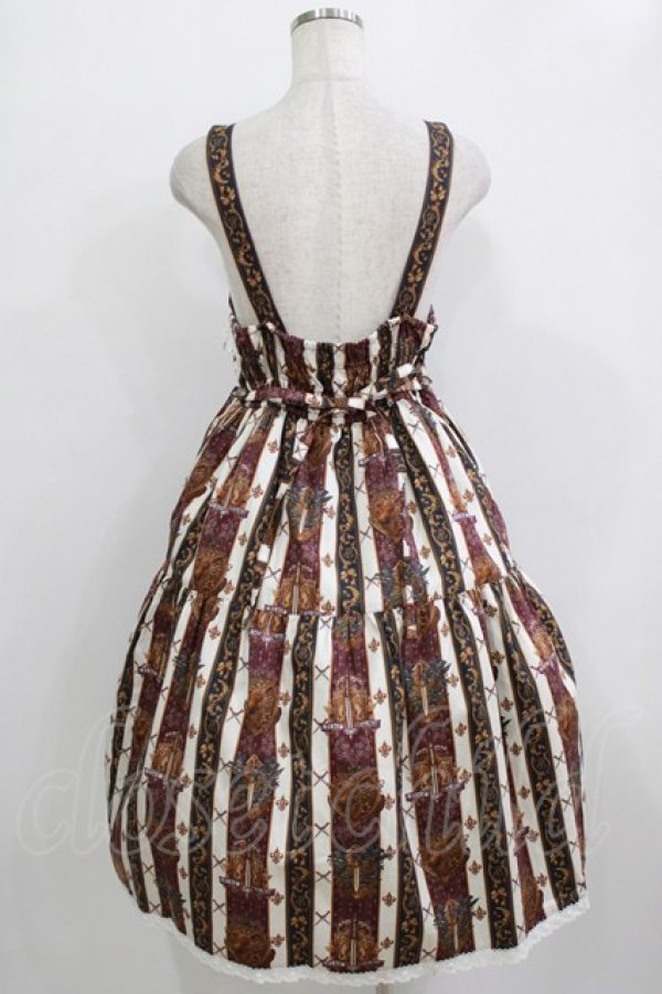 画像3: ALICE and the PIRATES / St.Lily Wolf〜狼騎士と百合の誓い〜柄ジャンパースカートII Free ボルドー H-25-12-23-1012-PA-OP-NS-ZH (3)