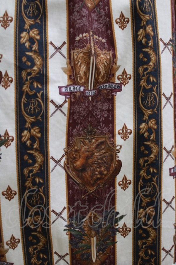 画像4: ALICE and the PIRATES / St.Lily Wolf〜狼騎士と百合の誓い〜柄ジャンパースカートII Free ボルドー H-25-12-23-1012-PA-OP-NS-ZH (4)