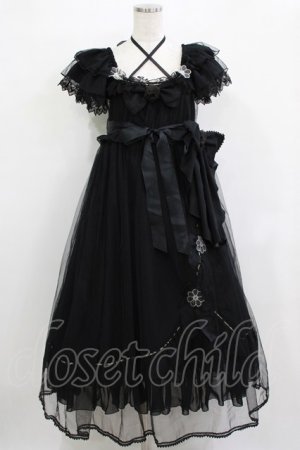 画像: BABY,THE STARS SHINE BRIGHT / La fleurieシフォンワンピース Free ブラック H-25-12-23-1015-BA-OP-NS-ZH