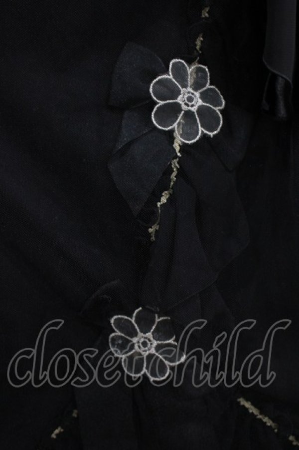 画像4: BABY,THE STARS SHINE BRIGHT / La fleurieシフォンワンピース Free ブラック H-25-12-23-1015-BA-OP-NS-ZH (4)