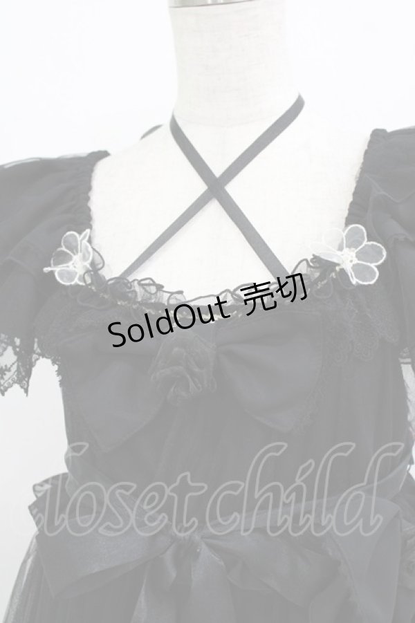 画像5: BABY,THE STARS SHINE BRIGHT / La fleurieシフォンワンピース Free ブラック H-25-12-23-1015-BA-OP-NS-ZH (5)