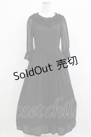 画像: Innocent World / カトリーヌワンピース M ブラック H-25-12-23-1016-IW-OP-NS-ZH