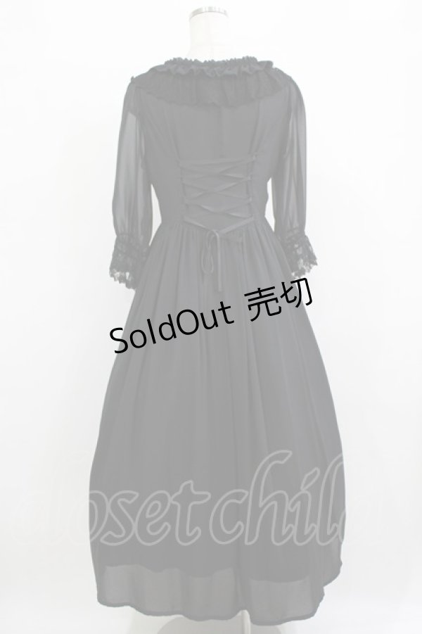 画像3: Innocent World / カトリーヌワンピース M ブラック H-25-12-23-1016-IW-OP-NS-ZH (3)