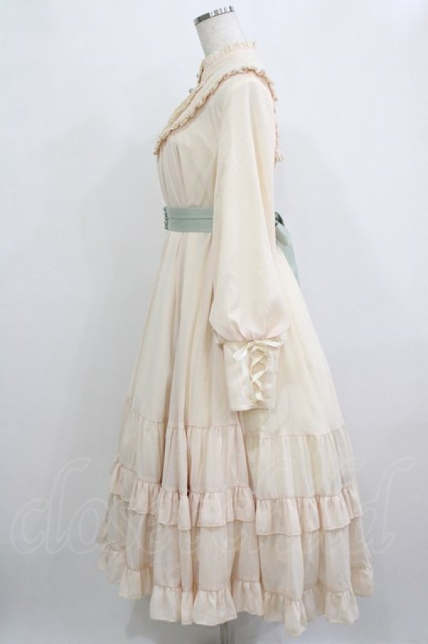 画像2: Little Dipper（海外ロリータブランド） / お嬢様のクラシカルワンピース L 生成り H-25-12-23-1018-EL-OP-NS-ZH (2)