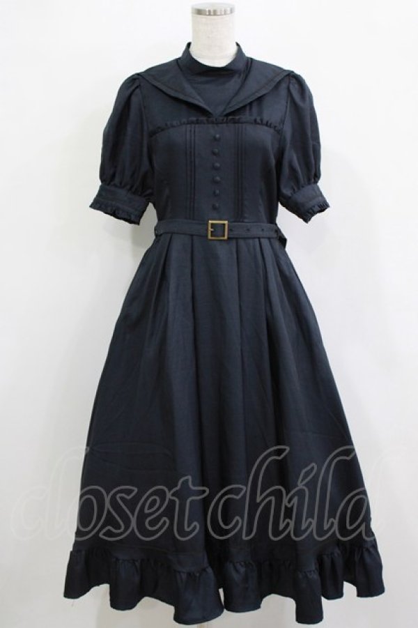 画像1: Kurumi Collaboration / マリンアカデミアワンピース LL ネイビー H-25-12-23-1019-GO-OP-NS-ZH (1)