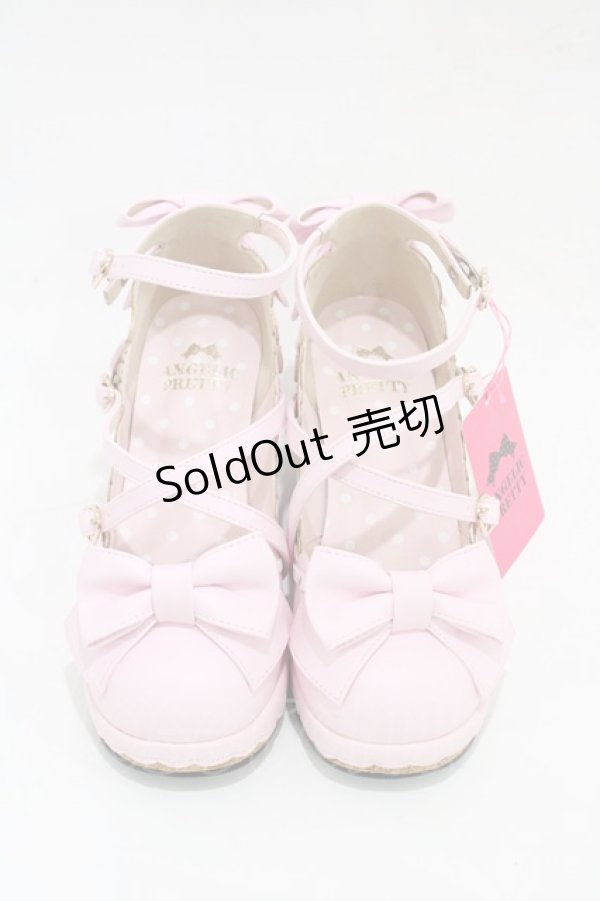 画像1: Angelic Pretty / Girlyコルク底シューズ M ピンク H-25-12-24-001-AP-SH-NS-ZH (1)