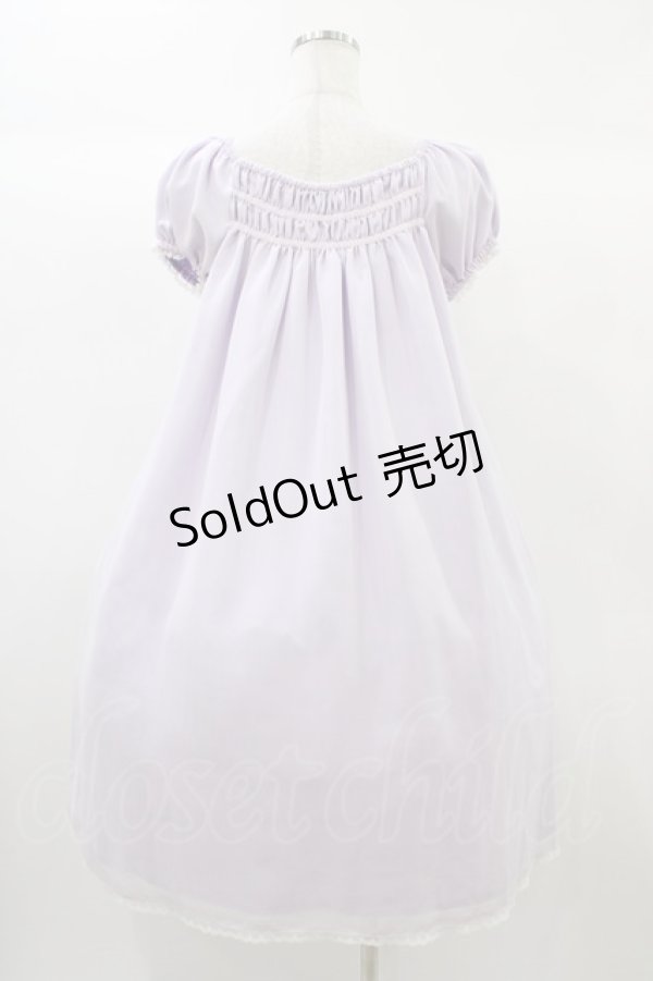 画像2: ALICE and the PIRATES / Nighty nightミニ袖ジャンパースカート Free ラベンダー H-25-12-24-029-PA-OP-NS-ZH (2)