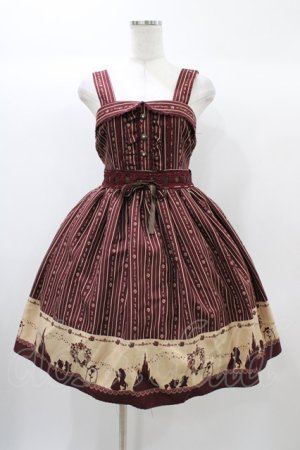 画像: axes femme / ディズニーコレクション~美女と野獣~シルエット柄キャミワンピース M ワイン H-25-12-24-031-AX-OP-NS-ZH