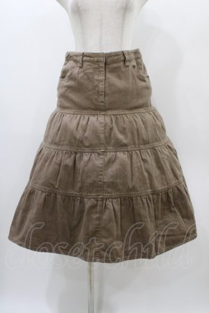 画像: PINK HOUSE / デニムスカート L ブラウン H-25-12-24-032-LO-SK-NS-ZH