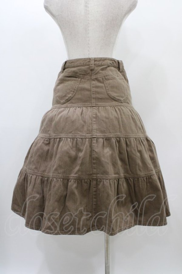 画像2: PINK HOUSE / デニムスカート L ブラウン H-25-12-24-032-LO-SK-NS-ZH (2)