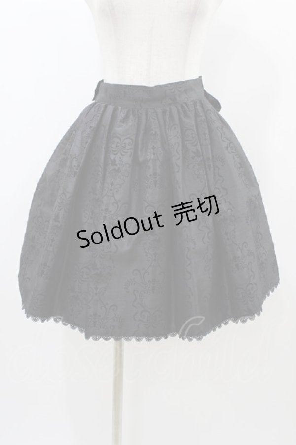 画像1: metamorphose / フロッキースカート Free ブラック H-25-12-24-036-ME-SK-NS-ZH (1)