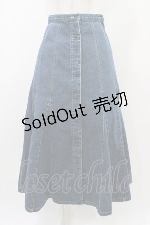 画像: PINK HOUSE / デニムスカート L ブルー H-25-12-24-039-LO-SK-NS-ZH